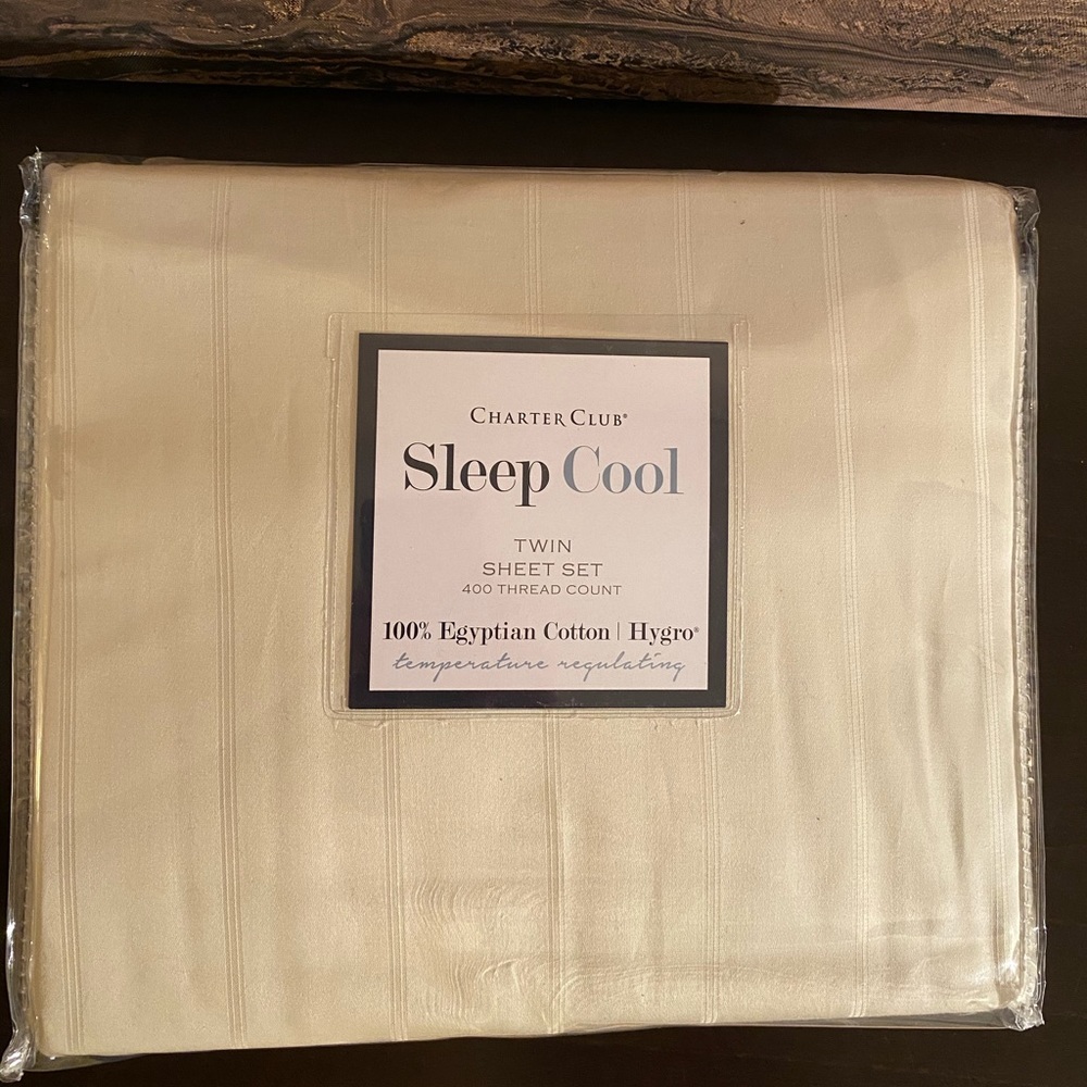 Charter Club Sleep Cool Twin Sheet Set